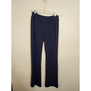 CAbi Navy Wide-Leg Pull-On Pants